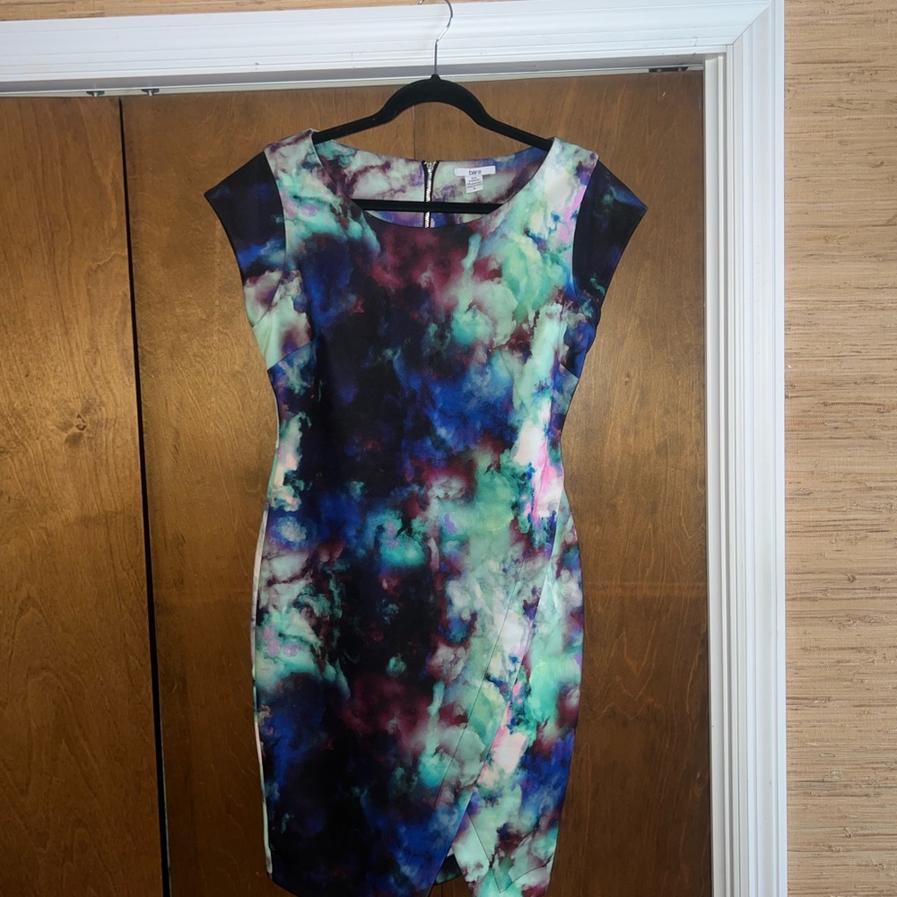 Bar III Colorful Abstract Print Dress